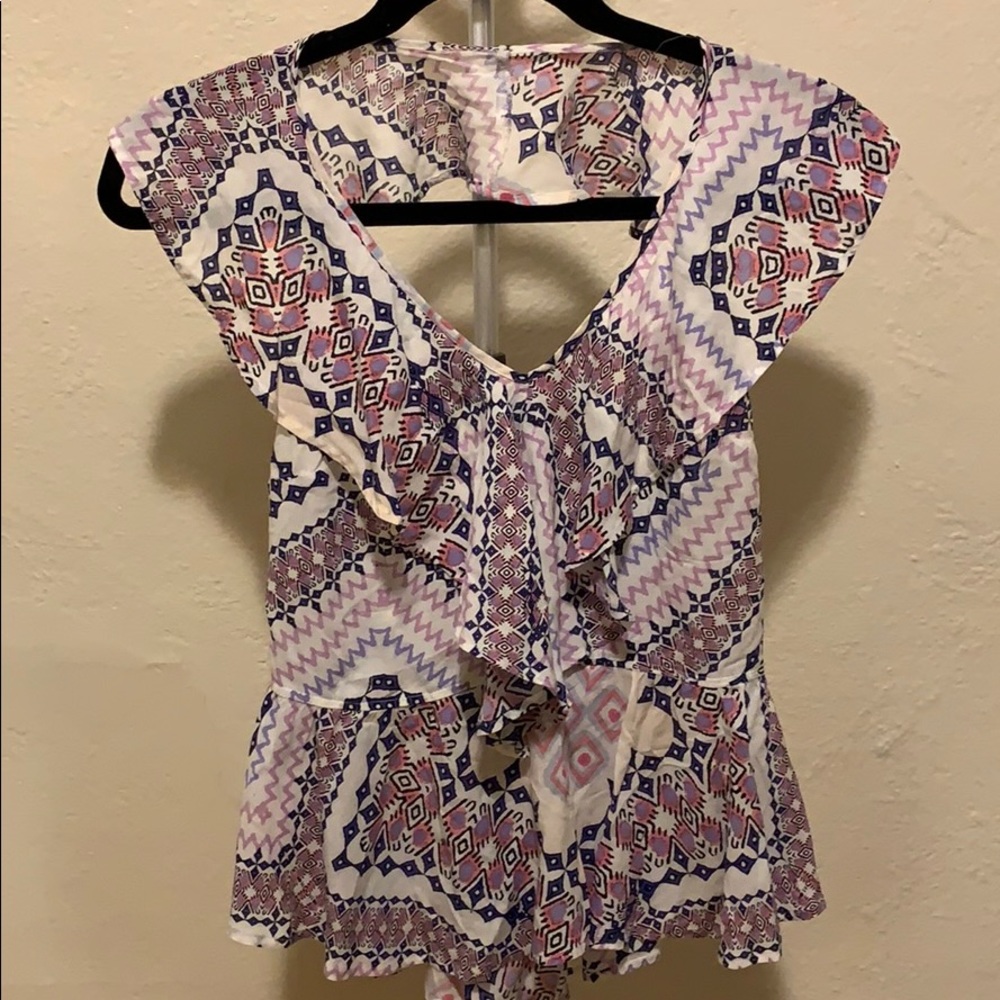 EXPRESS Peplum fit halter top